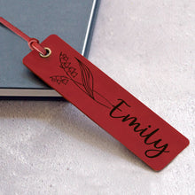 Load image into Gallery viewer, Custom Bookmark Engraved PU Birthstone Book Marks Gifts
