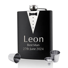 Load image into Gallery viewer, Personalised Engraved  Birthday Wedding Hip Flask
