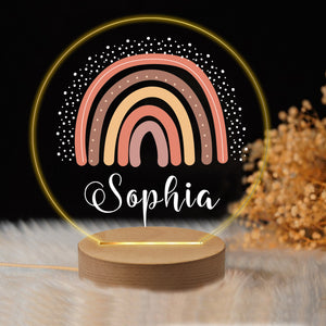 Custom 7 Colors Night Lamp Gift Bedroom Decor