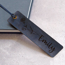 Load image into Gallery viewer, Custom Bookmark Engraved PU Birthstone Book Marks Gifts

