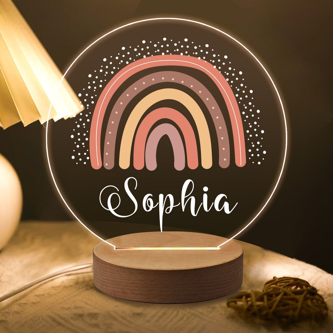 Custom 7 Colors Night Lamp Gift Bedroom Decor