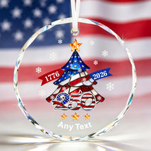 Load image into Gallery viewer, Personalized 250 Anniversary USA Merchandise Ornament, 4th of July Hanging Ornaments America 250 Merchandise, Independence Day Memorial Day Gifts
