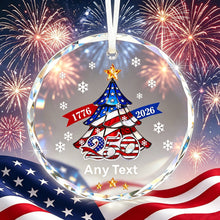 Load image into Gallery viewer, Personalized 250 Anniversary USA Merchandise Ornament, 4th of July Hanging Ornaments America 250 Merchandise, Independence Day Memorial Day Gifts
