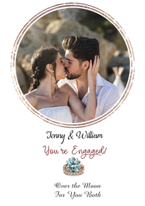 Personalised You're Engaged Photo Upload Card