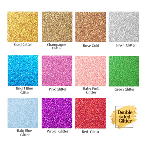 Personalized Cake Topper with Any Text Numbers Double Sided Glitter