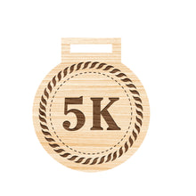 Load image into Gallery viewer, 5K wooden  Medal
