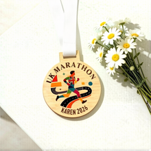 Load image into Gallery viewer, Personalized Colorful Wooden Medals
