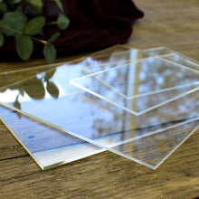 Load image into Gallery viewer, Clear Acrylic Sheets - 3mm Thickness 23.6 x 15.7 Inch Plexiglass Sheet Clear Transparent Gloss Acrylic 3mm Plastic Clear Sheet Acrylic for Display Projects, Calligraphy and Painting
