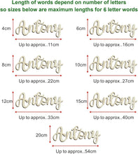Load image into Gallery viewer, EDSG Wall Decals Personalised Name Sign Wooden Letters (Hight 15CM)
