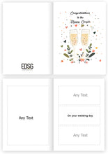 Load image into Gallery viewer, Congratulations to the Happy Couple Wedding Cards
