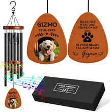 Load image into Gallery viewer, Personalized Pet Memorial Wind Chimes with Photo

