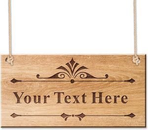 Personalized Wooden Garden Plaques Door Signs