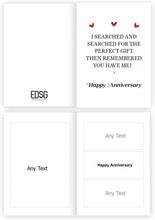 Load image into Gallery viewer, Funny Text Anniversary Card Gift for Husband Or Wife
