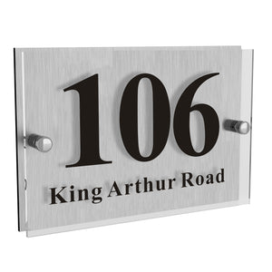 House Signs Personalised House Numbers Plaques for Outside - EDSG