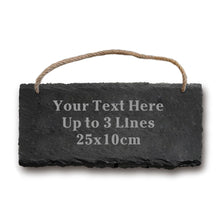 Load image into Gallery viewer, EDSG Slate Garden Sign Personalised Plaques for Garden/Shed/Yard Outdoor
