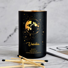 Load image into Gallery viewer, Personalised Scented Candle Natural Coconut Wax Candle Earth
