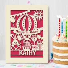 Load image into Gallery viewer, Personalised Birthday Card Ballon Style - EDSG
