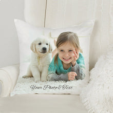 Load image into Gallery viewer, Personalised Cushion Cover Customised 16&quot;x 16&quot; Pillow Case Personalised Gifts for Women Her Mothers Day Custom Your Picture Photo with Any Word Photo Home Decoration Anniversary Birthday
