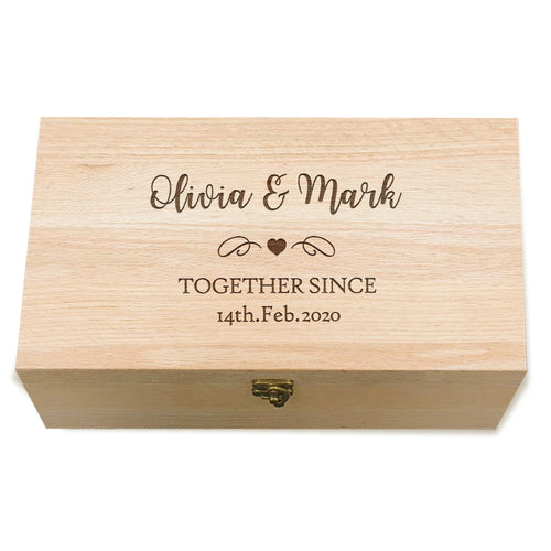 Personalised Wedding Keepsake Box - EDSG