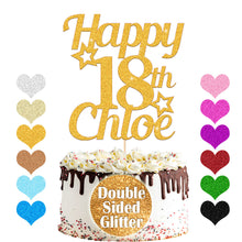 Load image into Gallery viewer, Personalised 18th Birthday Cake Topper Any Name Age
