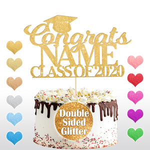 Personalised Happy Graduation Cake Topper - EDSG