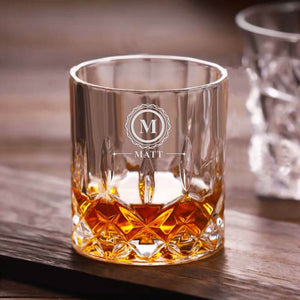 Personalised Whisky Glass Engraved Gift Idea for Men Dad Male Grandpa Daddy Him Uncle Husband Best Man Christmas Gift Whisky Glass with Any Name