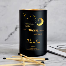 Load image into Gallery viewer, Personalised Scented Candle Natural Coconut Wax Candle love you
