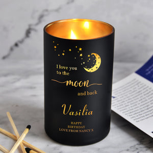 Personalised Scented Candle Natural Coconut Wax Candle love you