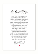 Load image into Gallery viewer, Personalised Gift for Her Best Friend Friendship Gift for BFF Funny Gifts for Him at Birthday Word Art Custom Any Names
