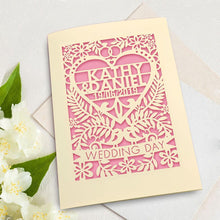 Load image into Gallery viewer, Personalised  Wedding Greeting Card - EDSG
