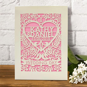 Personalised  Wedding Greeting Card - EDSG