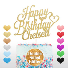 Load image into Gallery viewer, Personalised Happy Birthday Cake Topper
