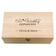 Load image into Gallery viewer, Personalised Wedding Keepsake Box - EDSG
