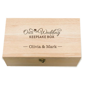 Personalised Wedding Keepsake Box - EDSG