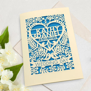 Personalised  Wedding Greeting Card - EDSG