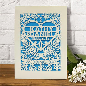 Personalised  Wedding Greeting Card - EDSG