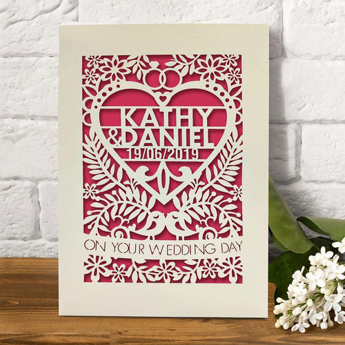 Personalised  Wedding Greeting Card - EDSG