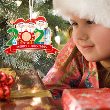 Load image into Gallery viewer, Personalised 2021 Christmas Holiday Ornament Quarantined at Home Lockdown Year Gift
