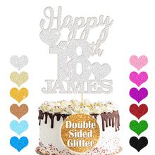 Load image into Gallery viewer, Happy 18th Birthday Cake Topper With Any Name And Age
