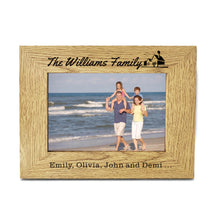 Load image into Gallery viewer, Personalised Engraved 7&quot; X 5&quot; Wood Photo Frame Family Gift - EDSG
