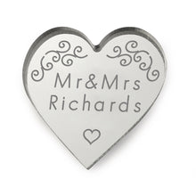 Load image into Gallery viewer, Personalised Wedding Favours Mr &amp; Mrs Any Text Wedding Bubbles Favours Love Heart Wedding Decorations Little Mini Gifts Tokens
