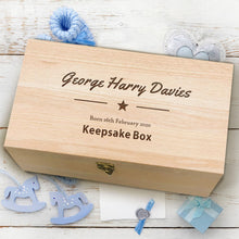 Load image into Gallery viewer, Personalised New Baby Memory Box - EDSG
