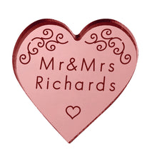 Load image into Gallery viewer, Personalised Wedding Favours Mr &amp; Mrs Any Text Wedding Bubbles Favours Love Heart Wedding Decorations Little Mini Gifts Tokens
