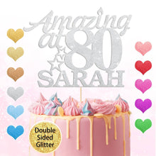 Load image into Gallery viewer, Personalised 80th Birthday Cake Amazing Cake Topper - EDSG
