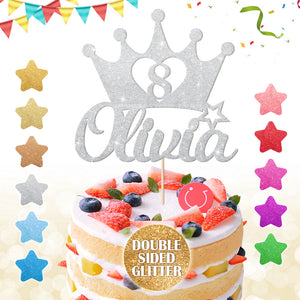 Personalised  Cake Topper Any Text Crown