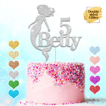 Load image into Gallery viewer, Personalised Mermaid Birthday Cake Topper - EDSG
