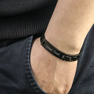 Personalised Mens Magnetic Bracelet - EDSG