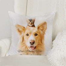 Load image into Gallery viewer, Personalised Cushion Cover Customised 16&quot;x 16&quot; Pillow Case Personalised Gifts for Women Her Mothers Day Custom Your Picture Photo with Any Word Photo Home Decoration Anniversary Birthday
