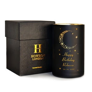 Personalised Scented Candle Natural Coconut Wax Candle Moon