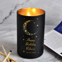 Load image into Gallery viewer, Personalised Scented Candle Natural Coconut Wax Candle Moon
